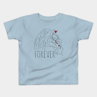 love my cat forever Kids T-Shirt